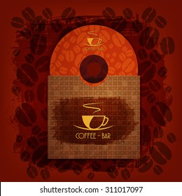 CD cover art corporate identity Menu Restaurant Background coffee 