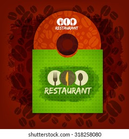 CD cover art corporate identity Menu Restaurant Background coffee beans