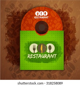 CD cover art corporate identity Menu Restaurant Background coffee beans