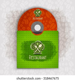 CD cover art corporate identity Menu Restaurant Background coffee beans