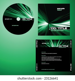 CD cover design with copy space, vector