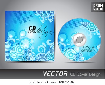 CD cover design with creative water wave splash. EPS 10.