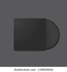 CD Cover Design Mockup Vector