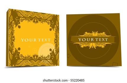 CD cover design with space of your text, best used of your project, vector illustration.