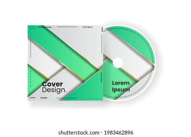 Plantilla de diseño de portada Cd. Resumen de la ilustración del vector de fondo.