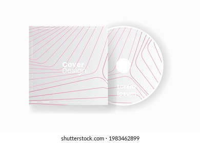 Plantilla de diseño de portada Cd. Resumen de la ilustración del vector de fondo.