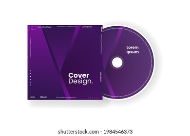 Plantilla de diseño de portada Cd. Resumen de la ilustración del vector de fondo.