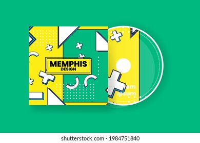 Cd cover design template. Abstract background Vector illustration.