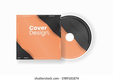 Plantilla de diseño de portada Cd. Resumen de la ilustración del vector de fondo.