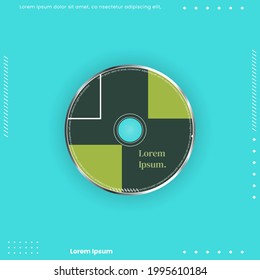 Plantilla de diseño de portada Cd. Resumen de la ilustración del vector de fondo.