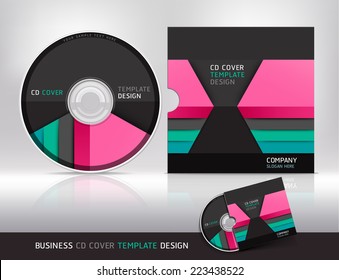 Cd cover design template. Abstract background Vector illustration.