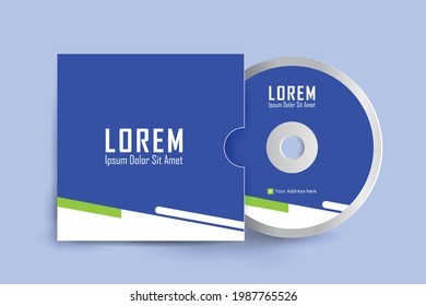 Cd cover design template. Cd cover design template. Luxury, Modern, Elegant, Professional Minimalist Business Cd cover design with disk label design. Vector illustration