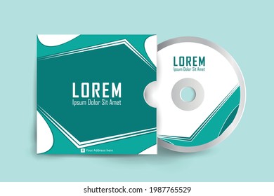 Plantilla de diseño de portada Cd. Plantilla de diseño de portada Cd. Diseño de portada de Cd Empresarial Minimalista de lujo, Moderno, Elegante y Profesional con diseño de etiqueta de disco. Ilustración del vector