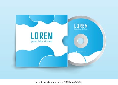Cd cover design template. Cd cover design template. Luxury, Modern, Elegant, Professional Minimalist Business Cd cover design with disk label design. Vector illustration