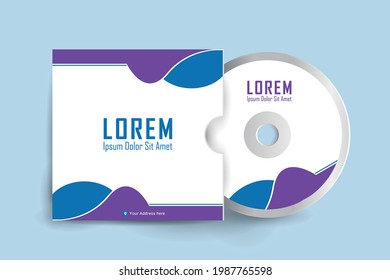 Cd cover design template. Cd cover design template. Luxury, Modern, Elegant, Professional Minimalist Business Cd cover design with disk label design. Vector illustration