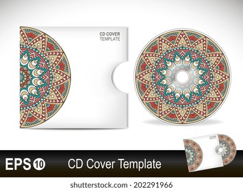 Cd cover design template.Vector illustration