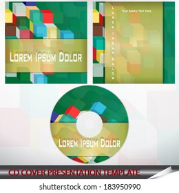 CD cover design - vector illustration