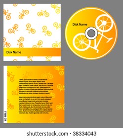 CD cover extreme design. Vector.