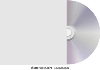CD and cover on an isolated background
