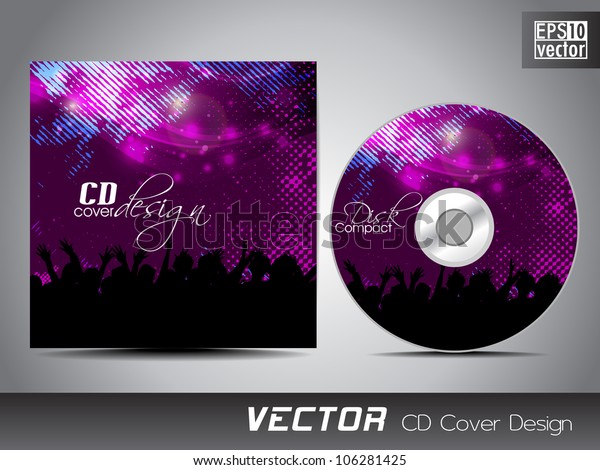 Cd Cover Presentation Design Template Copy Stock Vector (Royalty Free ...