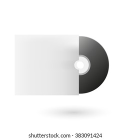 Cd With Cover Template : Vector Illustration. EPS 10 vector