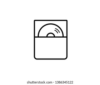 CD cover vector icon - vector 