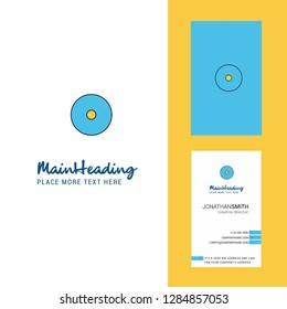 CD Creative Logo and business card. vertical Design Vector