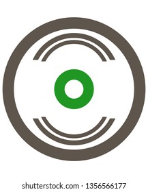 Cd data icon trendy icon on white background for web graphic