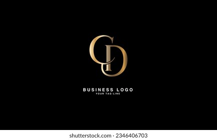 CD, DC, Abstract letters Logo monogram