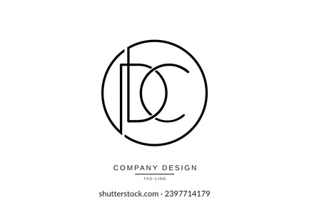 CD, DC, Abstract Letters Logo Monogram