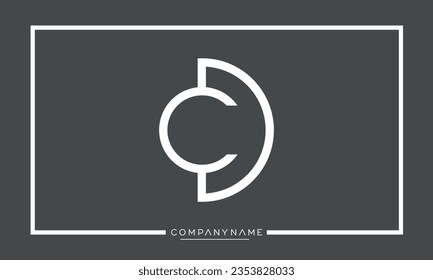 CD or DC Alphabet letters Logo Monogram	
