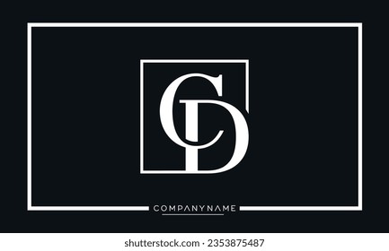 CD or DC Alphabet letters Logo Monogram	
