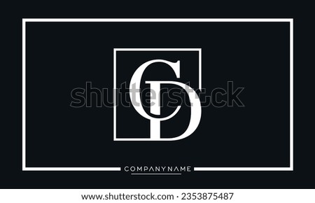 CD or DC Alphabet letters Logo Monogram	
