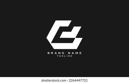 CD, DC, D, Abstract initial monogram letter alphabet logo design