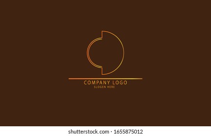 CD DC D abstract vector logo monogram template