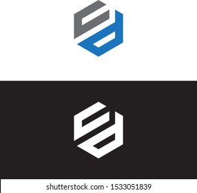 cd or dc initial hexagon logo