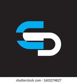 CD or DC  initial &Simple letter logo design 