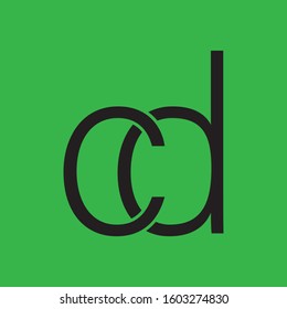 CD or DC  initial &Simple letter logo design 