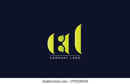 CD, DC Letter Logo Design with Creative Modern Trendy Typography
