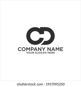 CD or DC letter logo design concept.