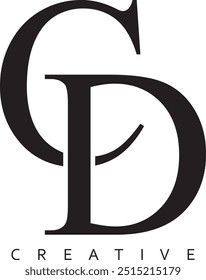 CD, DC letter modern logo design