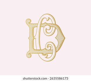 CD, DC, CD de logotipo, CD de Letra, CD Monograma, Monograma de Casamento, Logotipo de Casamento, Design de Logotipo, Monograma Vintage