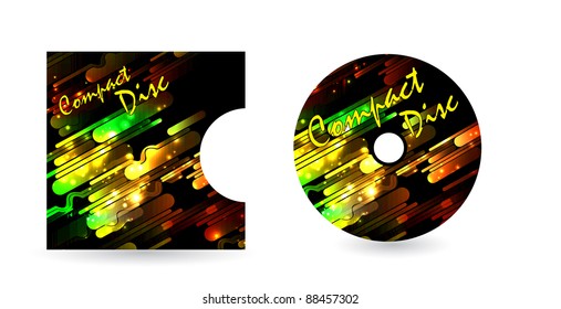 Cd Disc Cover Stock Vector Royalty Free 88457302 Shutterstock