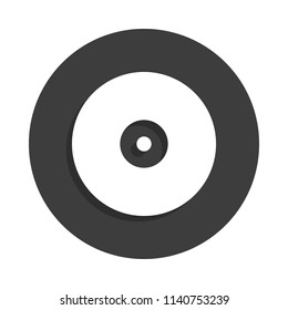CD disc icon in Badge style with shadow 