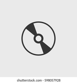 Cd disc  icon illustration isolated vector sign symbol