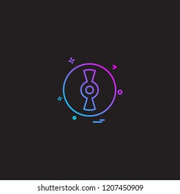 CD Disc Icon Vector Design