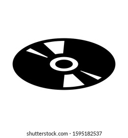 CD disc icon vector in trendy design