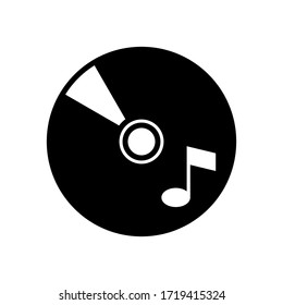 CD disc icon vector in trendy design