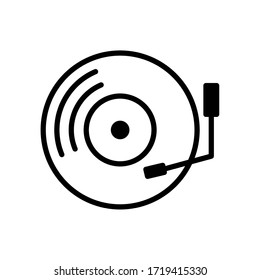 CD disc icon vector in trendy design