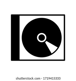 CD disc icon vector in trendy design